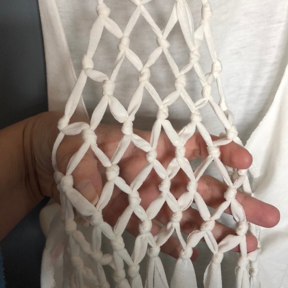 Poof! Super Cool White/OffWhite Tank, Size Small - Picture 7 of 8